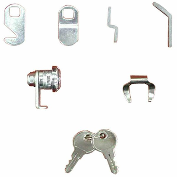 Bbq Innovations LOCKST08 Universal Replacement Mailbox Lock Gray Metal BB136686